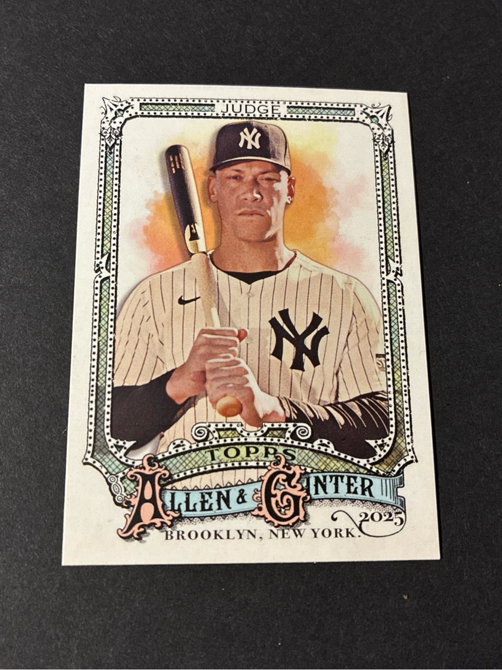 Topps 2025 Allen & Ginter Aaron Judge #122 New York Yankees MLB Base Card